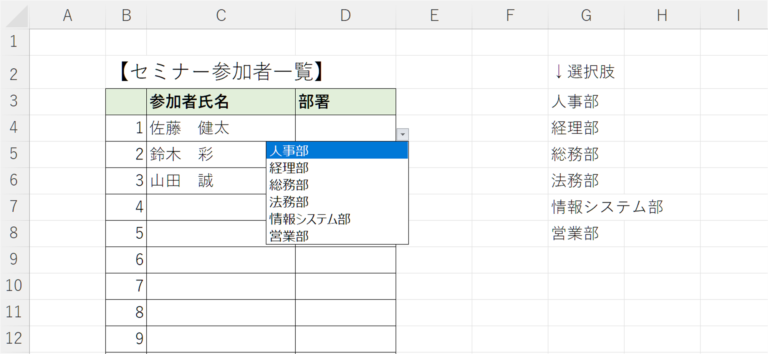 入力規則リスト作成表紙